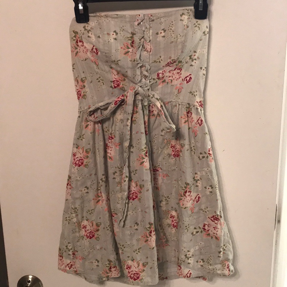Floral Strapless Dress
